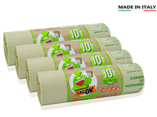 40 SACCHI GRANDI BIOdegradabili 70x110cm PER UMIDO ORGANICO SPAZZATURA 