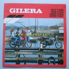 Gilera 200 T4 125 TG2 TG3 1983 depliant originale brochure