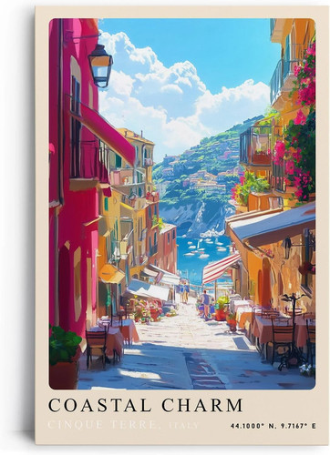 Quadro tela coastal charm - coastal,