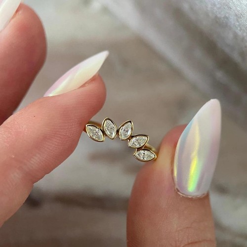 Anello curvo fascia sposa - anello, da