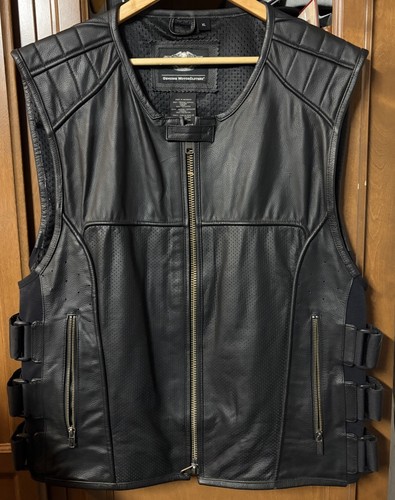 Gilet pelle harley davidson - gilet,