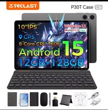 Teclast P30T Android 15 Tablet 12+128GB Grigio 10.1" 6000mAh 8-Core, Accessori