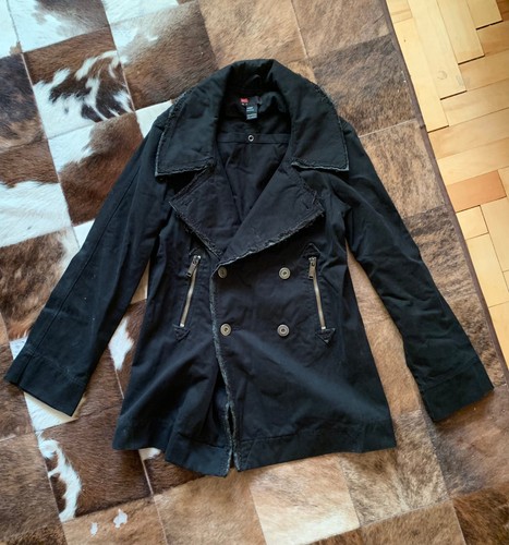 Diesel cappotto nero cotone - cappotto,