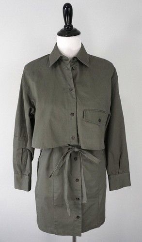 Abito camicia zara verde - abito,