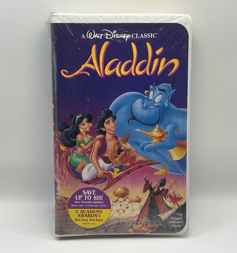 Aladdin new sealed vhs - sealed!,