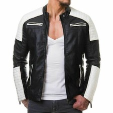 Giacca cappotto moto uomo