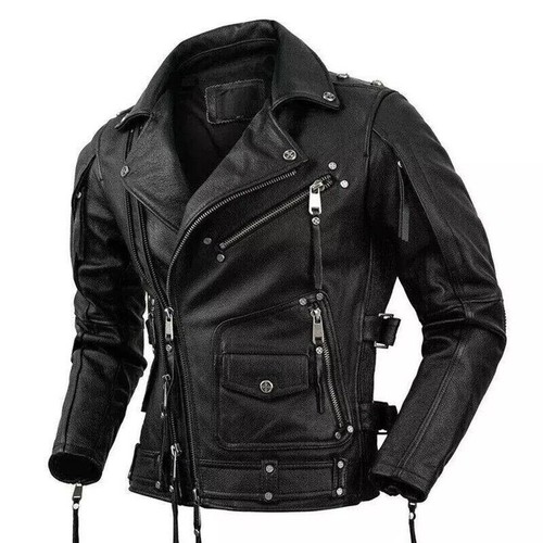 Giacca motociclista uomo - giacca,
