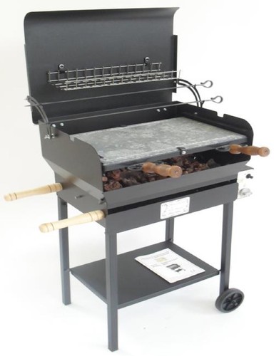 Barbecue gas con pietra - a,