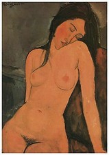Nudo seduto del 1916 scultore pittore livornese Amedeo Modigliani A3 02