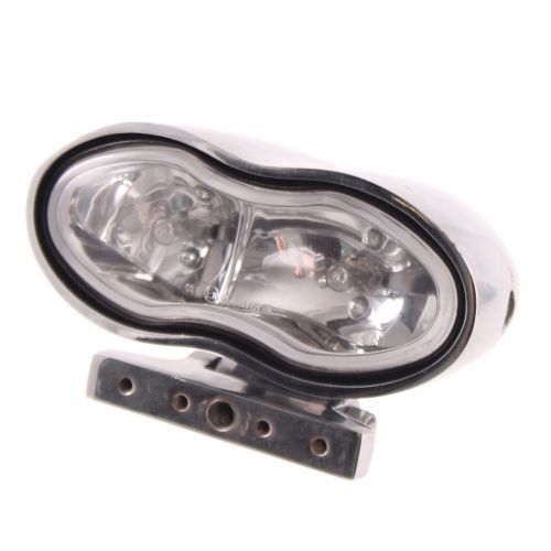 Faro anteriore cromato moto
