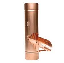 Valvola Acqua Pioggia Rame Regenrohrklappe Tubo Caduta Bocca Con Colino 76