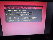 ⭐️commodore 64 Floppy disk 💾Programma Allinea Azimuth Testina   Registratore⭐️