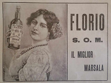 Pubblicità Marsala Florio da rivista del 1915