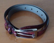 Cintura ragazza, Claudio Orciani, autentica. Vera pelle. Colore rosso scuro