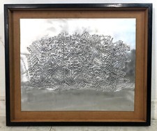 QUADRO SCULTURA Lino Tinè COMPOSIZIONE ASTRATTA LASTRA ALLUMINIO TEXTURE 1978