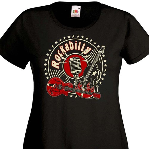 Maglietta donna rockabilly - maglietta,