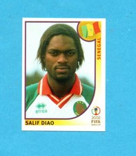 KOREA/JAPAN 2002-PANINI-Figurina n.54- SALIF DIAO - SENEGAL -NEW BLACK BACK