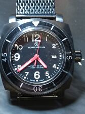 TEMPORE LUX V ONE DIVER 300 M QUARZ PVD BRACCIALE MILANO PELLICOLATO + SCATOLA 