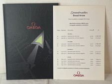OMEGA Speedmaster Broad Arrow raro catalogo brochure depliant listino 2001