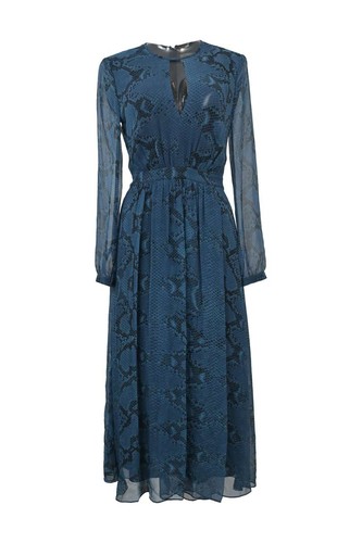 Abito midi burberry blu - abito,