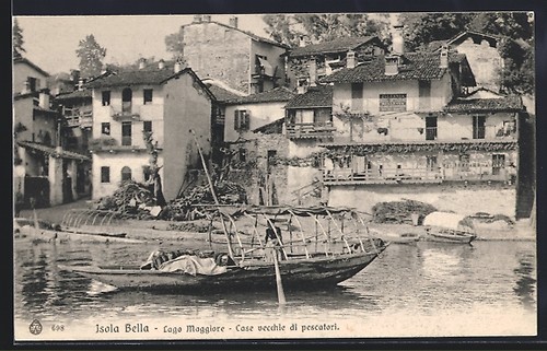 Cartolina isola bella - isola, bella,