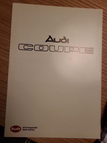 Brochure depliant audi - brochure, coupe