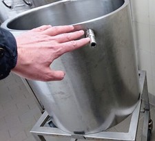 Pentola Professionale Acciaio con intercapedine H41 diametro 40