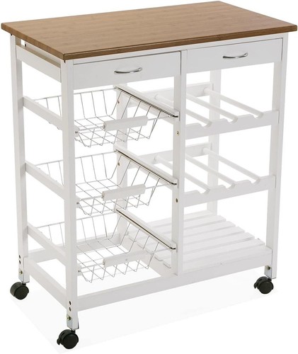 Carrello cucina bianco con - carrello, da