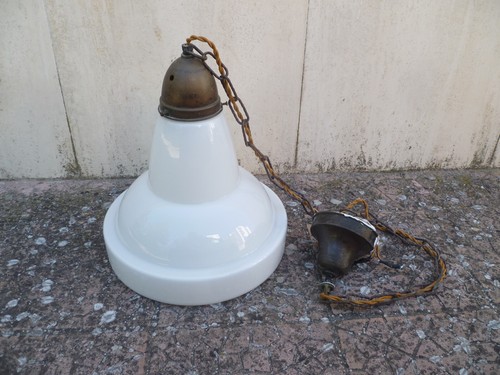 Vecchia lampada vetro - vecchia, in
