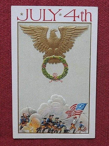 C1910 cartolina goffrata - c1910,