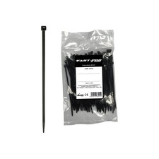 Confezione 100 fascette cablaggio fast-pro - misura 140 x 2,5 - nero
