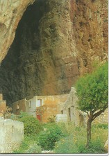 CARTOLINA SICILIA SICILY POSTCARD CUSTONACI GROTTA PREISTORICA DI SCURATI