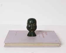 Testa di Buddha in bronzo, statuina, arte in bronzo, regalo per lui, regalo per la casa, spirituale