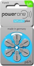120 pile batterie Powerone Implant plus 675  PR44 per impianto cocleare cochlear