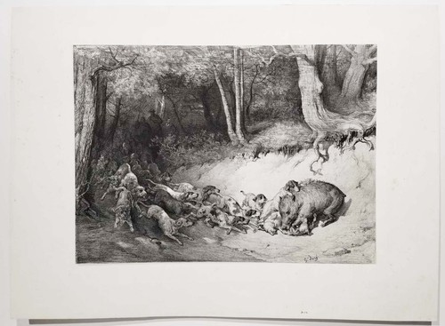 Gustave dore hallali du - gustave,
