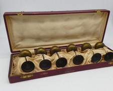 Set 6 bicchieri da rosolio primi 900 in alpacca con cofanetto originale