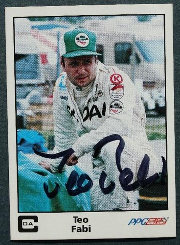Teo fabi autografo - fabi, firmato