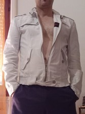 Giacca in cotone bianco ghiaccio GURU