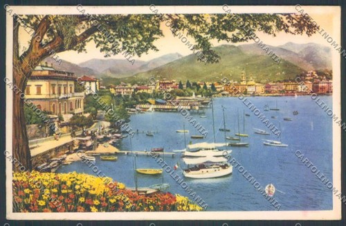 Genova rapallo barca cartolina - rapallo,