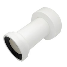 PROLUNGA WC PER SCARICO A PARETE MURO DIAM. 100 CON ROSONE