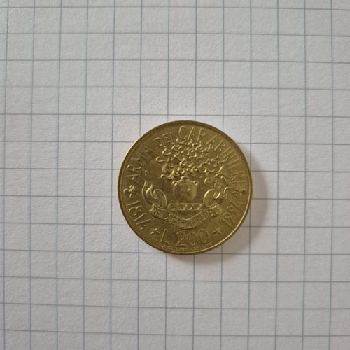 Moneta 200 lire arma - moneta,