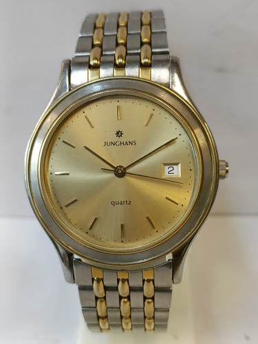 Junghans quartz gold dial - quartz,