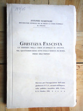 1936-Giustizia fascista-Prof.ANTONIO MARONGIU-Giurisprudenza-SARDEGNA-Ancona