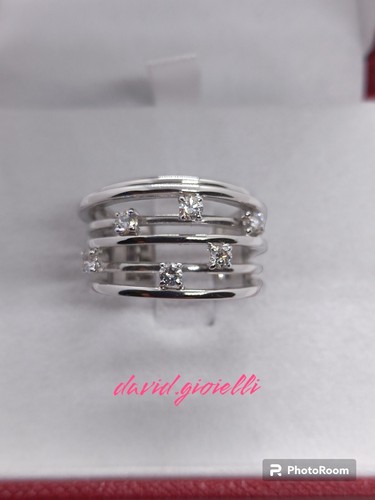 Anello oro bianco - oro, 18kt