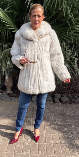 Us5909 real shadow fox fur - us5909,