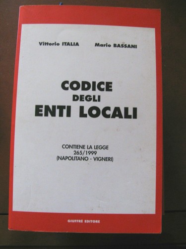 Codice degli enti - codice, locali