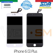 LCD SCHERMO DISPLAY RETINA TOUCH SCREEN VETRO BIANCO NERO PER IPHONE 6S PLUS