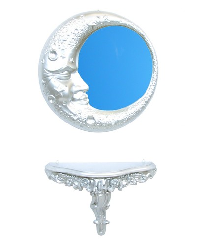 Specchio luna mensola - luna,