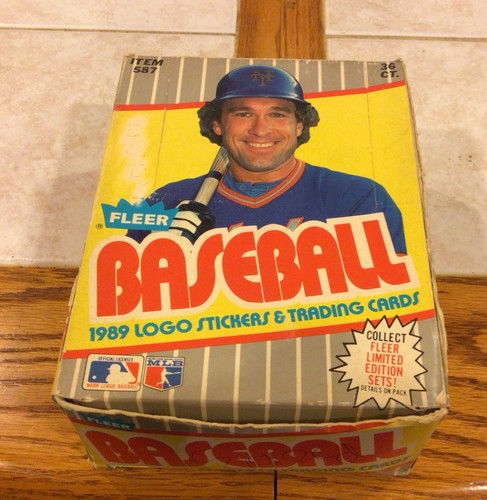 Fleer baseball wax box - wax,