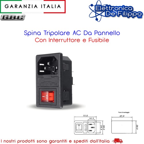 Spina tripolare pannello - ac, da